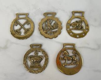 Lot 1247  Vintage Brass Horse Harness Medallions