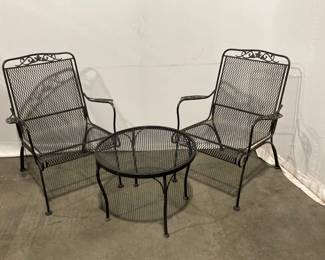Lot 5166  Vintage Patio Chairs and Table