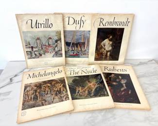 Lot 5239  Abrams Art Print Books  Rembrandt Rubens Michelangelo Etc