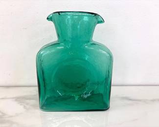 Lot 1285  Vintage Blenko Glass Water Jug Carafe