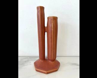 Lot 5234  Roseville Pottery Double Bud Vase
