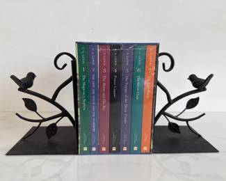 Lot 5274  C S Lewis Narnia Books Wrought Iron Bird Bookends