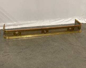 Lot 5171  Vintage Brass Fireplace Fender