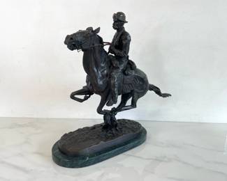 Lot 1479  Frederic Remington Trooper of the Plains Bronze Sculpture Art