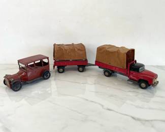 Lot 1467  Vintage Pressed Metal Toy Cars