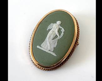 Lot 1393  Vintage Wedgwood Cameo Brooch Pin Jewelry