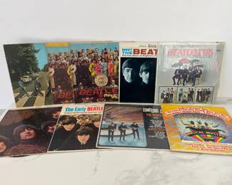 Lot 6042  Vintage Beatles Vinyl LP Records