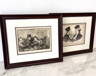 Lot 5294  Honore Daumier Signed Limited Art Prints