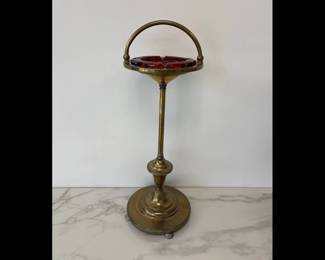 Lot 5236  Vintage Brass Smoking Ashtray Stand