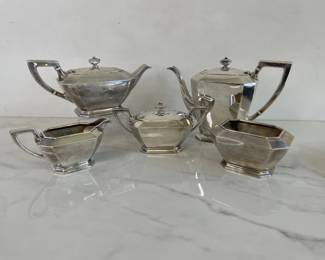 Lot 1407  Gorham Fairfax Sterling Coffee and Tea Set