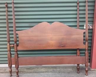 Queen size bed with rails $200