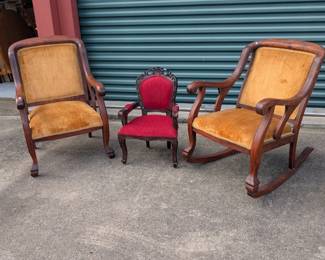 Beautiful parlor furniture. Also have single settees and up to 4 piece sets.settee