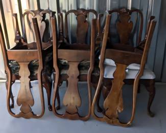 Set of 6 Queen Anne chairs, $300 ( also have a set of 4 and another set of 6)