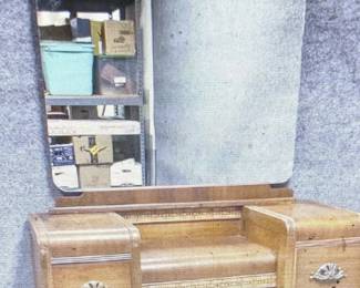 Art deco vanity with oversized mirror (other vanities available)