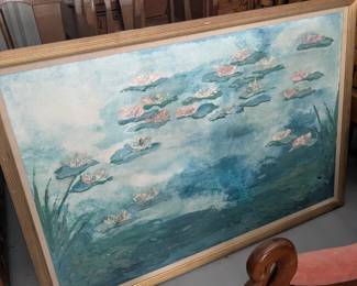 Beautiful, large painting. Over 30 framed pictures available.