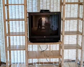 Wooden bookcase with adjustable shelves, $150