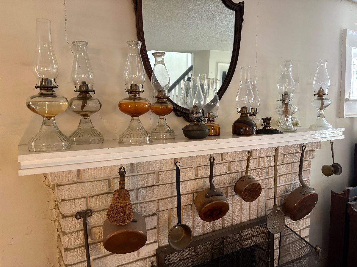 Oil lamps & copper pots
