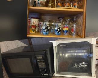 kitchen items in house and pool house, collectors kids glasses, many dish and china sets too many to picture and list.