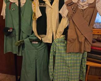 Vintage girl scout uniforms, books, and much more dates from 1950's and beyond