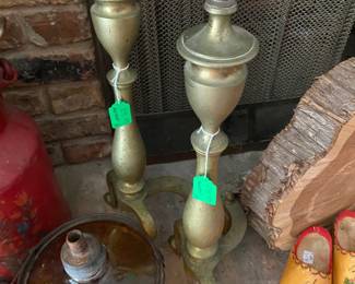 Brass Fireplace irons
