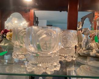 Vintage Berlin Design Goblets Old Master of Music by Schubert Heavy