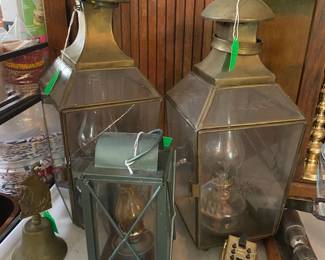 Antique Turkish lanterns 1940s Shepperd Oil Co