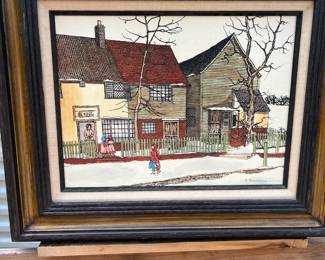 Signed H Hargrove serigraph(?)