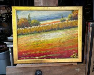 Landscape unsigned w frame and texture