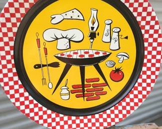 BBQ tray 1960s pristine