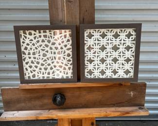 Cut paper duo w glass