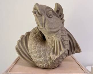 Large fish sculpture