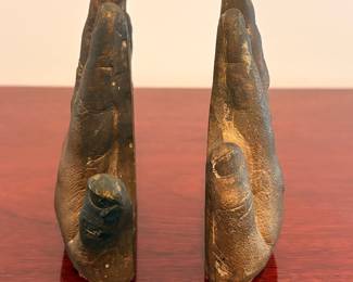 Handmade plaster bookends