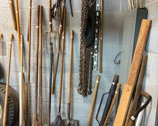 Assorted garden tools