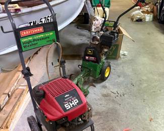 Pressure washer, tillers
