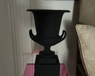 Black Urn from Neiman Marcus