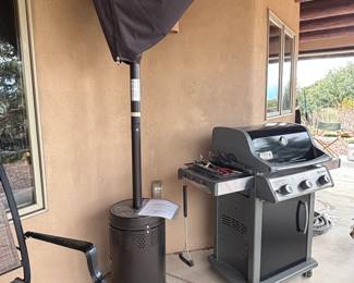 Outdoor Heater (New) & Weber Grill (practically new)