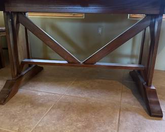 Quality Wood Dining Table and 6 Chairs with Matching Buffet