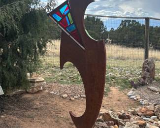 Outdoor Metal and Stainglass - Exceptional Item
