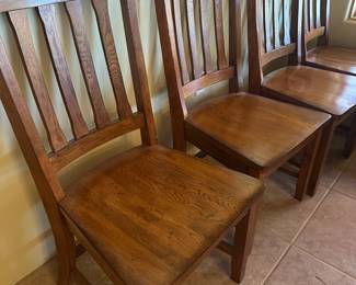 Quality Wood Dining Table and 6 Chairs with Matching Buffet