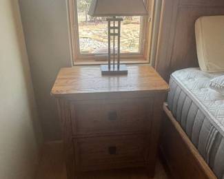 King Size Bedroom Set - 2 Dressers (one with mirror), 2 Nightstands, King Headboard, Frame with drawers and new mattress