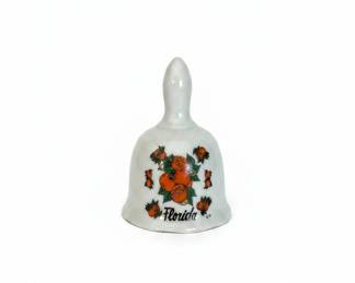 Florida Orange Ceramic Bell