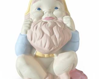 Unpainted Ceramic Bisque Gnome Figurine - Paint Your Own