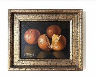 Still Life Oranges Oil Painting