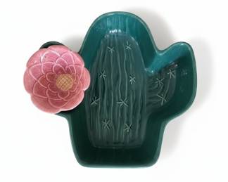 Treasure Craft Cactus Serving Dish with Flower Lid