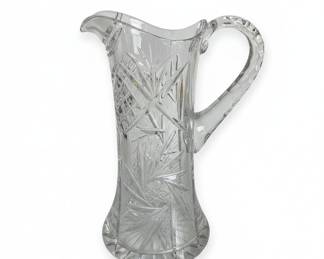 American Brilliant Cut Glass Pitcher