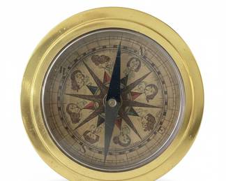 Kaywoodie "Typus Orbis Terrarum" Decorative Tin with Compass