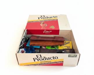 Accudart Darts and Accessories Set in El Producto Coronas Cigar Box
