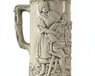 Vintage German Relief Beer Stein