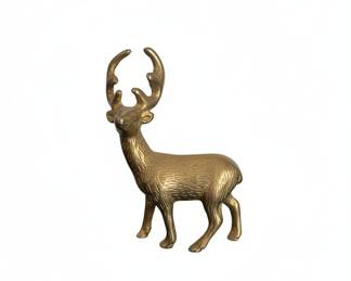 Vintage Brass Deer Figurine