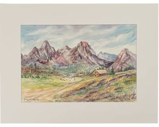 Watercolor Landscape Painting by Nancy R. Gonzalez